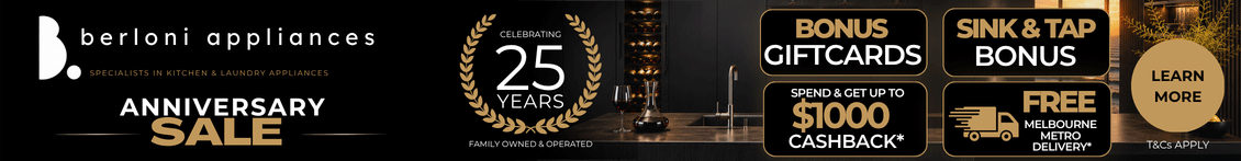 Berloni Appliances 25 Year Anniversary Sale - Click To Learn More