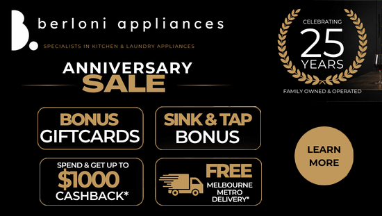Berloni Appliances 25 Year Anniversary Sale - Click To Learn More