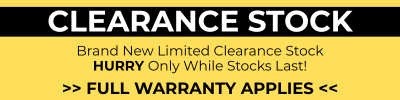 Clearance Stock - Brand new limited stock, hurry only while stocks last. Full warranty applies.