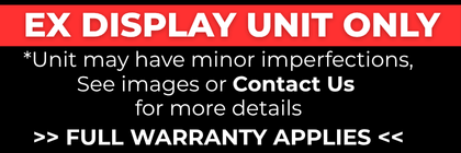 Ex Display Unit Only - May have minor imperfections, full warranty applies. Contact us for more details.